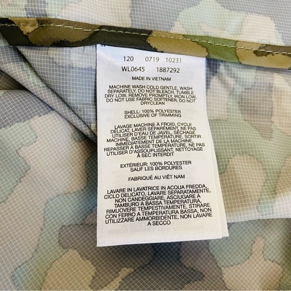 Columbia Flash Forward Camo Light Weight Windbreaker Size M - Picture 9 of 10